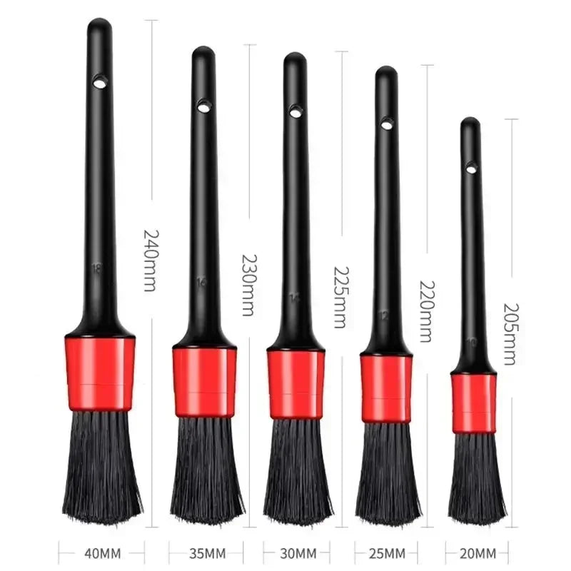 Professional Car Detailing Brush Set for Comprehensive Vehicle Cleaning and Maintenance