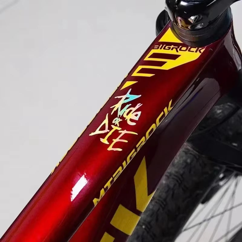 Waterproof Bicycle Frame Stickers - Decorative Top Tube Decals for MTB and Motorcycle Accessories