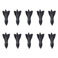 10-Piece Universal PU Rear Roof Shark Fin Spoiler Wing Kit for Enhanced Vehicle Aerodynamics - DriveNova
