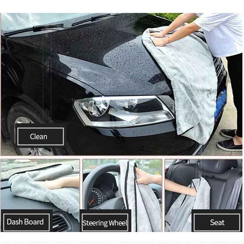 100X40Cm Microfiber Car Wash Towel High Water Absorption Cloth Premium Micro Fiber Auto Towel Fast Drying for Car Cleaning Parts - DriveNova
