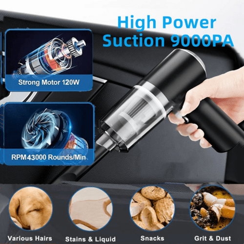 120W Cordless Handheld Vacuum Cleaner Small Mini Portable Car Auto - DriveNova