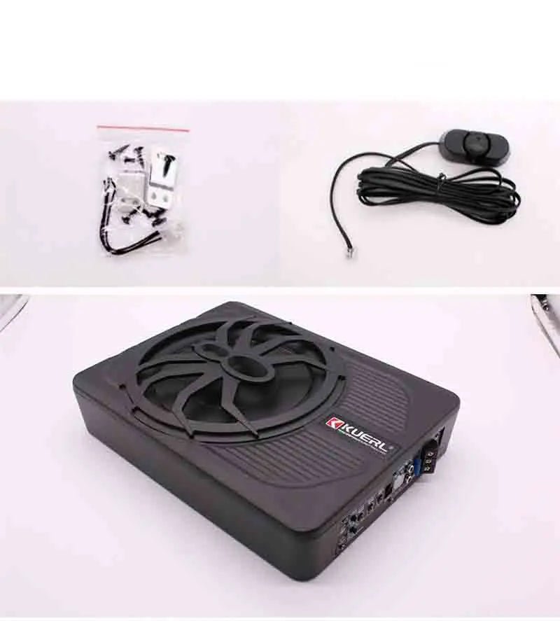 12V 10-Inch 800W Linear Control Car Mounted Power Amplifier with Active Stereo and Ultra-Thin Subwoofer - DriveNova