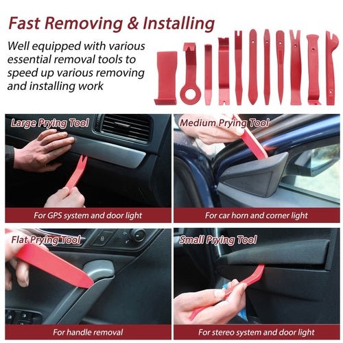 13 Pcs Car Trim Removal Tool Auto Door Panel Clip Dash Plastic - DriveNova