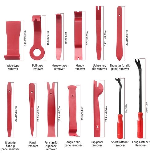 13 Pcs Car Trim Removal Tool Auto Door Panel Clip Dash Plastic - DriveNova