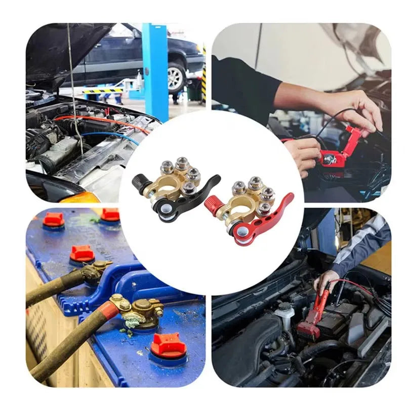 12V/24V Car Battery Terminal Quick Disconnect Wiring Harness Connector - Cut-Off Cable Accessories