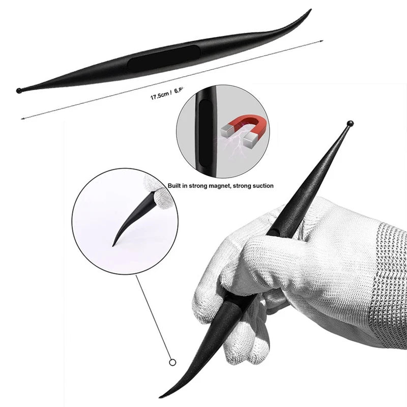 Car Vinyl Wrap Tools Curves Slot Micro Stick Squeegee Details Tools for Car Wrap Window Tint Paint Film Decal Vinyl Squeegee - DriveNova
