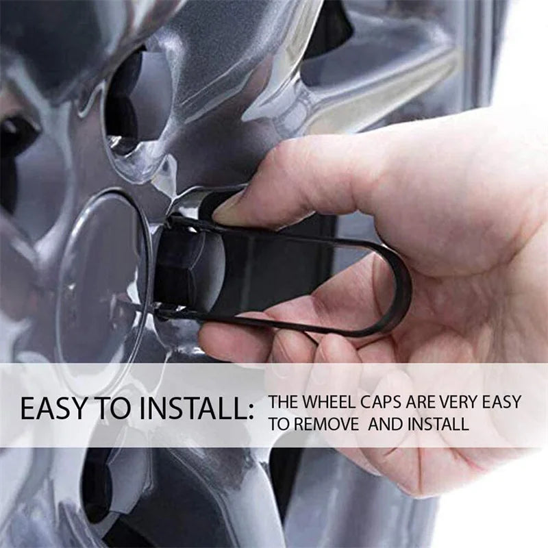20-Piece Set of Black Car Wheel Nut Caps for 17mm, 19mm, and 21mm Protection and Decoration