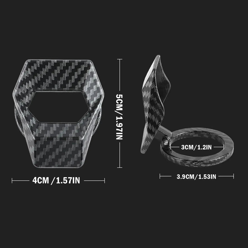 Car Engine One-Key Start/Stop Switch Button Protective Cover - Anti-Scratch Interior Accessory