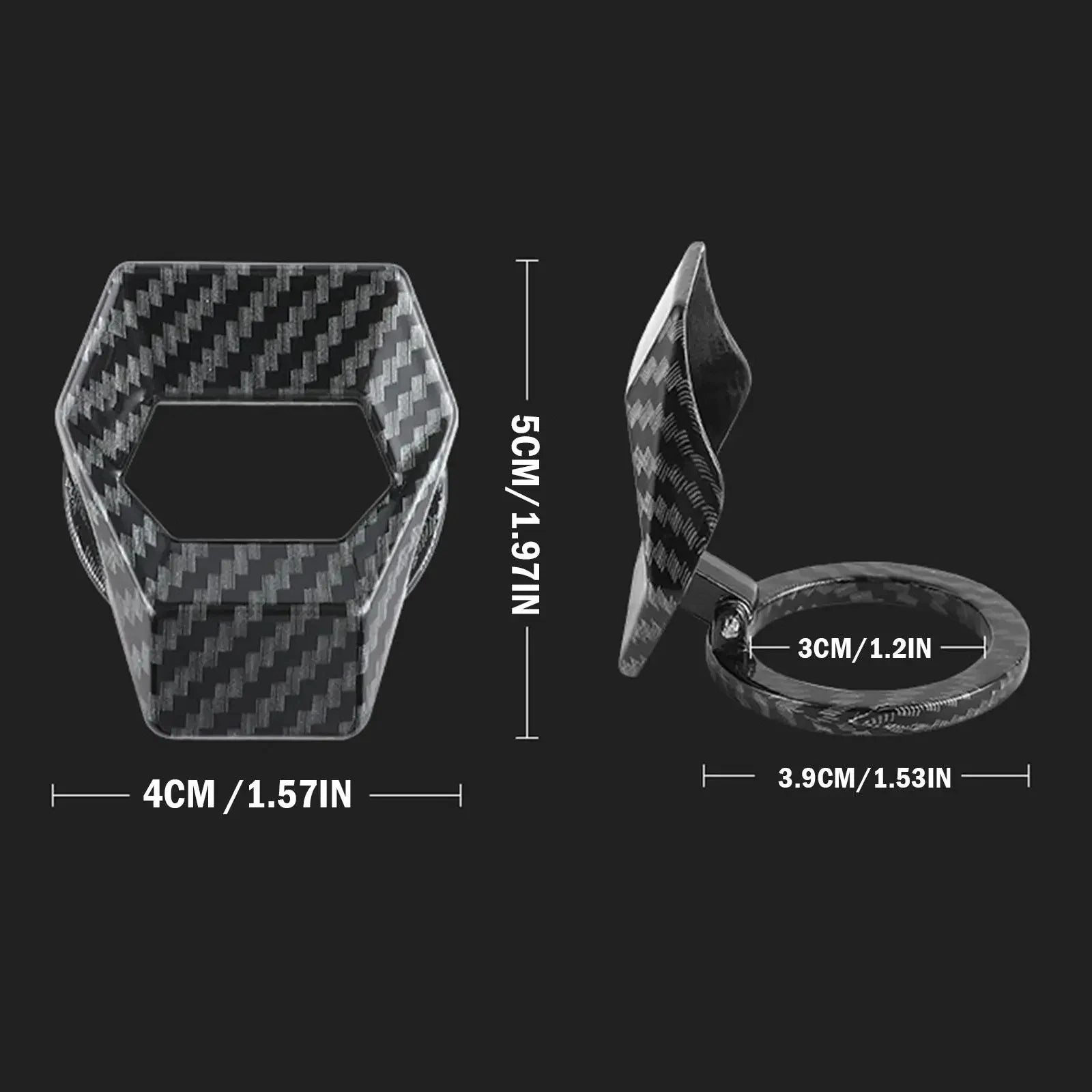 Car Engine One-Key Start/Stop Switch Button Protective Cover - Anti-Scratch Interior Accessory