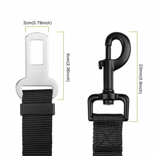 2 Pack Adjustable Dog Harness For Car Seatbelt Connector Restrain - DriveNova