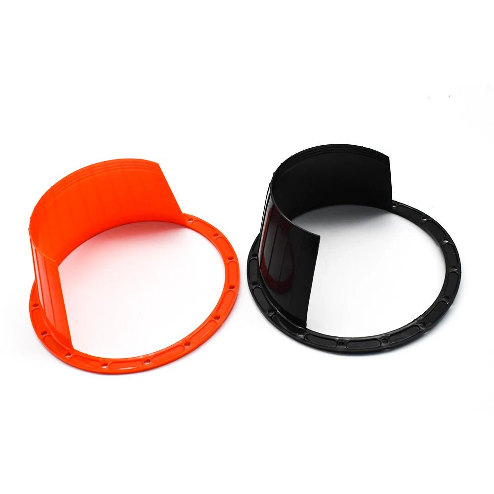 2-Pack Universal 6.5-Inch Waterproof Speaker Covers with Rust Protection - Black and Red - DriveNova