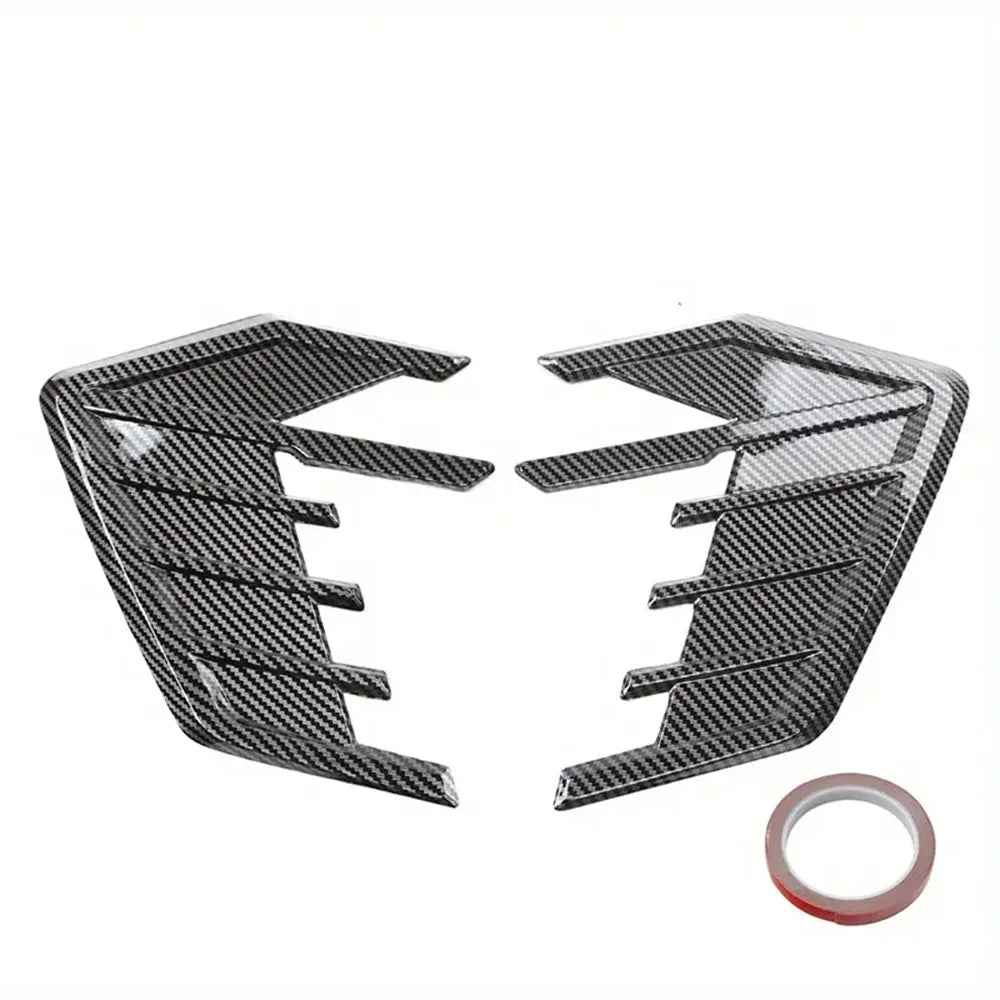 2-Piece Universal 3D Car Shark Gill Side Fender Air Vent Wing Decoration Stickers - Exterior Accessories for Enhanced Styling
