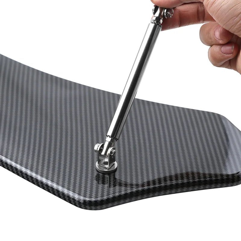 200mm Universal Car Splitter Rods Racing Adjustable Stainless Steel Front Bumper Lip Support Tie Bar Kit Saving Drilling Hole - DriveNova