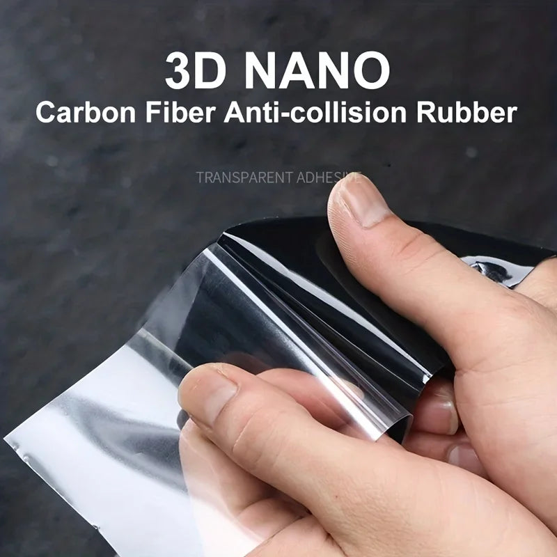 3D Carbon Fiber Sticker Tape Car Wrap Threshold Protective Film anti Scratch Waterproof Matte Black Nano Sticker for Car Body