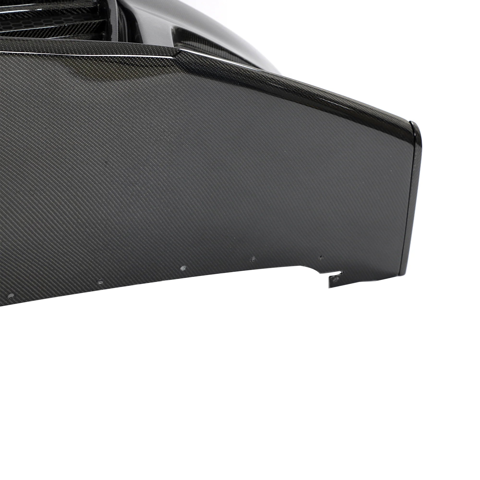 2010-2015 Chevy Camaro Black Panther 1PC Full Gloss Carbon Fiber Front Bumper Conversion Track Package