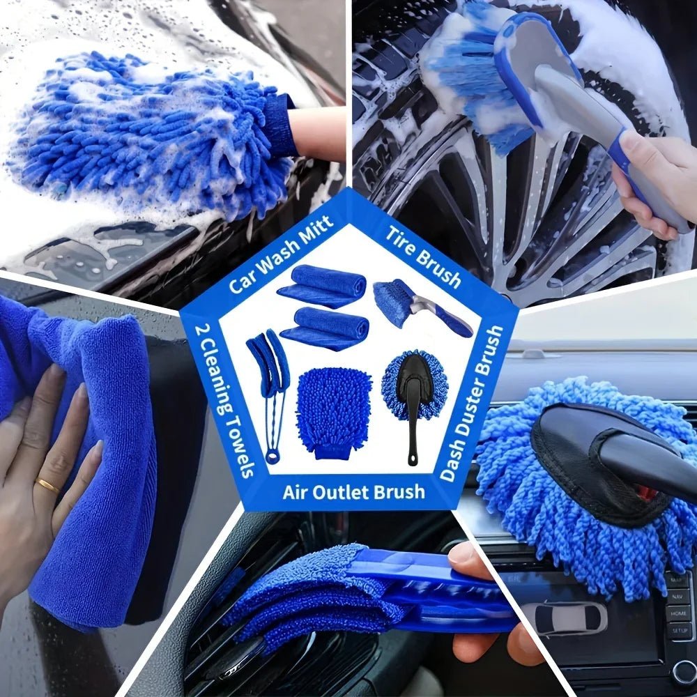 27-Piece RV Car Wash and Cleaning Kit with Accessories and Repair Tools - DriveNova