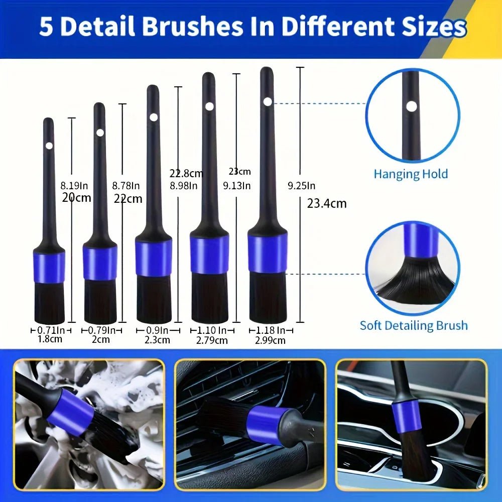 27-Piece RV Car Wash and Cleaning Kit with Accessories and Repair Tools - DriveNova