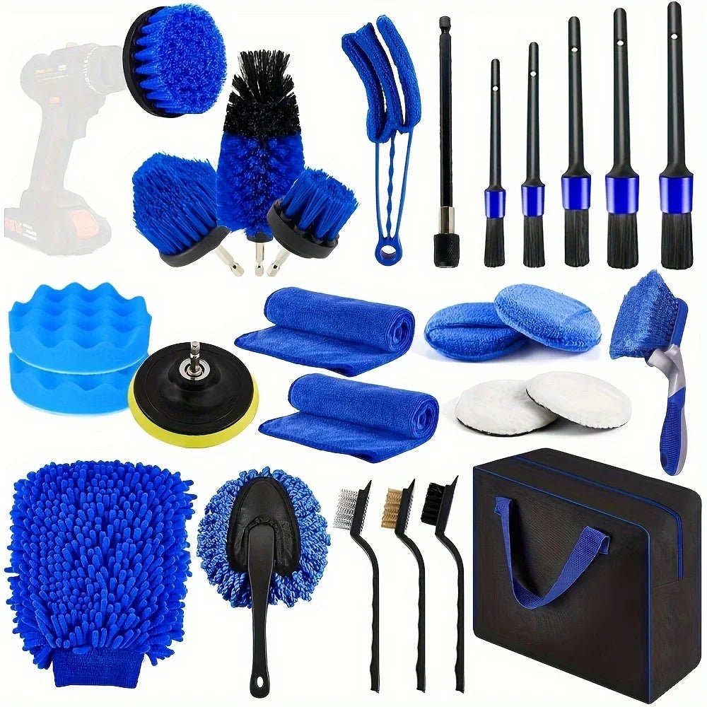 27-Piece RV Car Wash and Cleaning Kit with Accessories and Repair Tools - DriveNova
