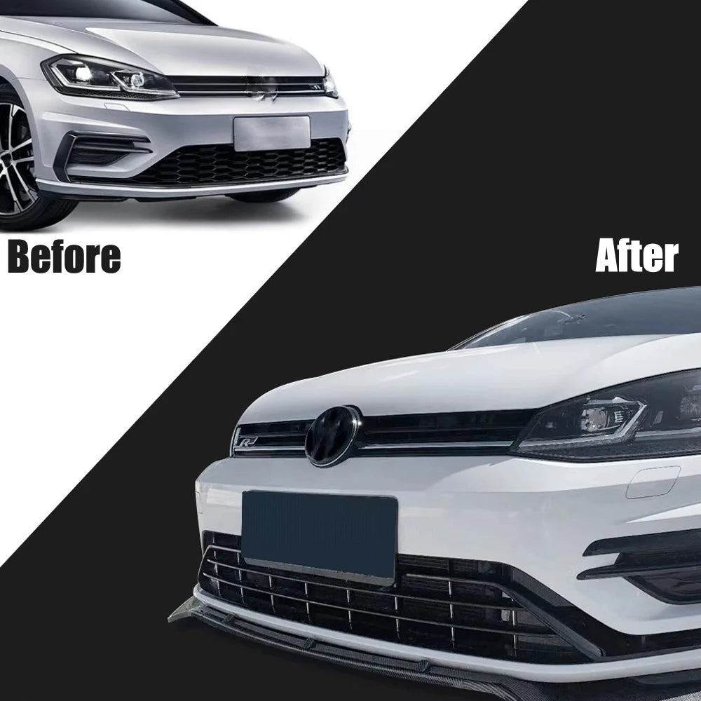 For Golf 7 7.5 MK7 MK7.5 GTI GTD R R-Line 2012-2020 Maxton Style Front Bumper Splitter Lip Diffuser Body Kit Spoiler Guard - DriveNova