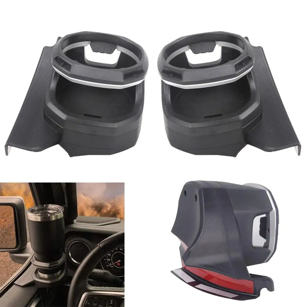 1Pc Car Door Cup Holder for Jeep WRANGLER JL 4-Door JT 2018-2023 Left Right Window Cup Holder Car Modified Accessories