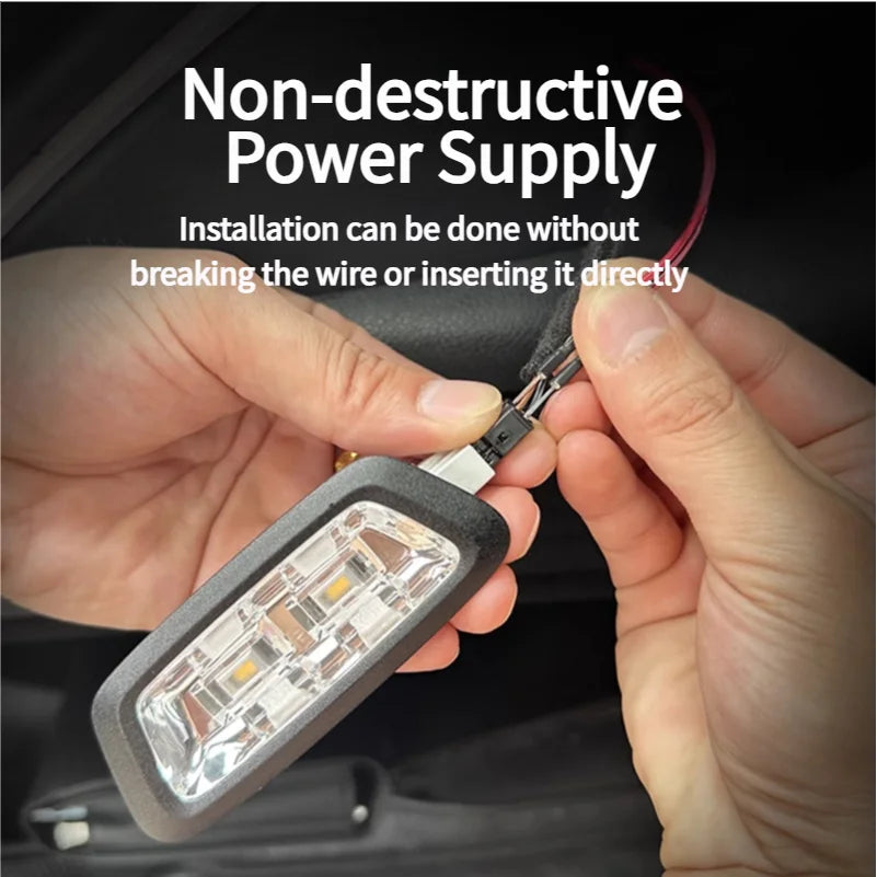 Waterproof Flexible LED Trunk Light Strip with Automatic On/Off Function for SUVs and MPVs - Hidden Installation