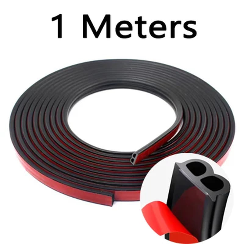 B-Shaped Rubber Car Door Seal Strips for Weatherproofing and Sound Insulation - Automotive Accessories