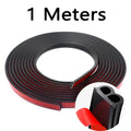 B-Shaped Rubber Car Door Seal Strips for Weatherproofing and Sound Insulation - Automotive Accessories