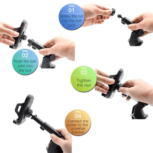 360° Universal Mount Holder Car Stand Windshield For Mobile Cell Phone - DriveNova