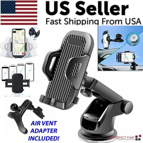 360° Universal Mount Holder Car Stand Windshield For Mobile Cell Phone - DriveNova