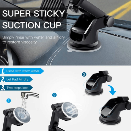360° Universal Mount Holder Car Stand Windshield For Mobile Cell Phone - DriveNova
