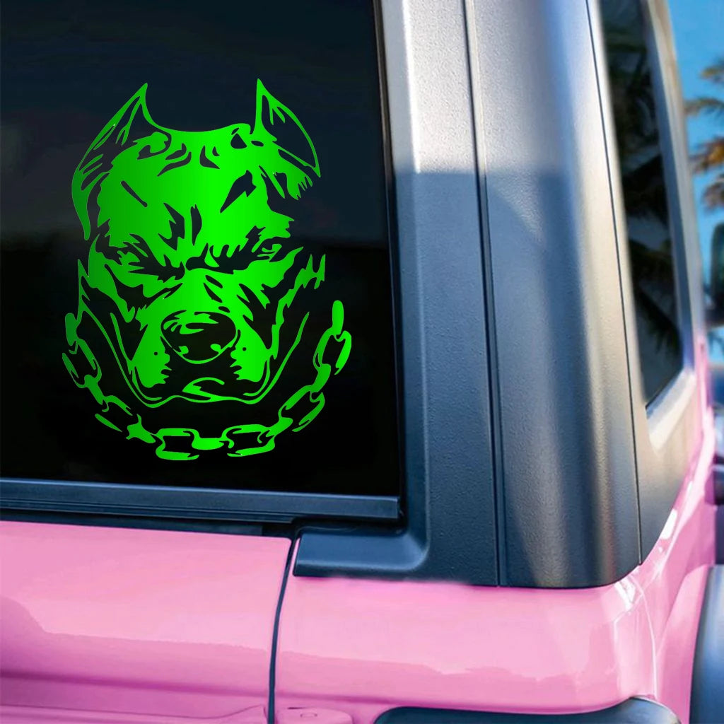 Motorcycle Sticker Bulldog Reflective Car Styling Moto Auto Decal Funny JDM Vinyl Car Accessories 14.4X19Cm - DriveNova