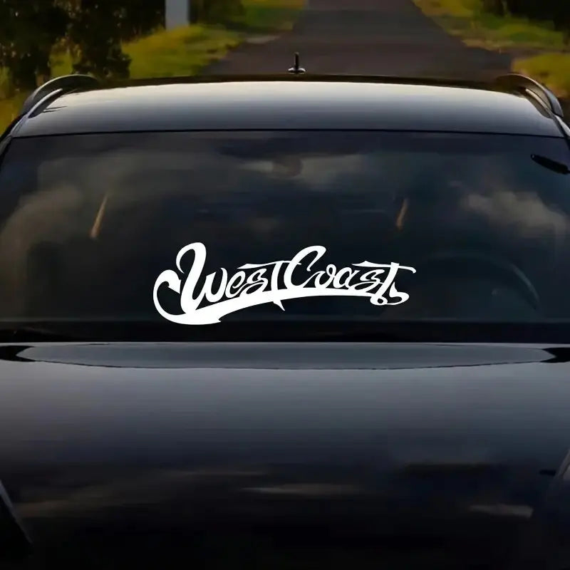 Westcoast Design Car Sticker for Front Rear Windshield Window JDM Style Car Body Decals Waterproof Vinyl Car Accessories - DriveNova