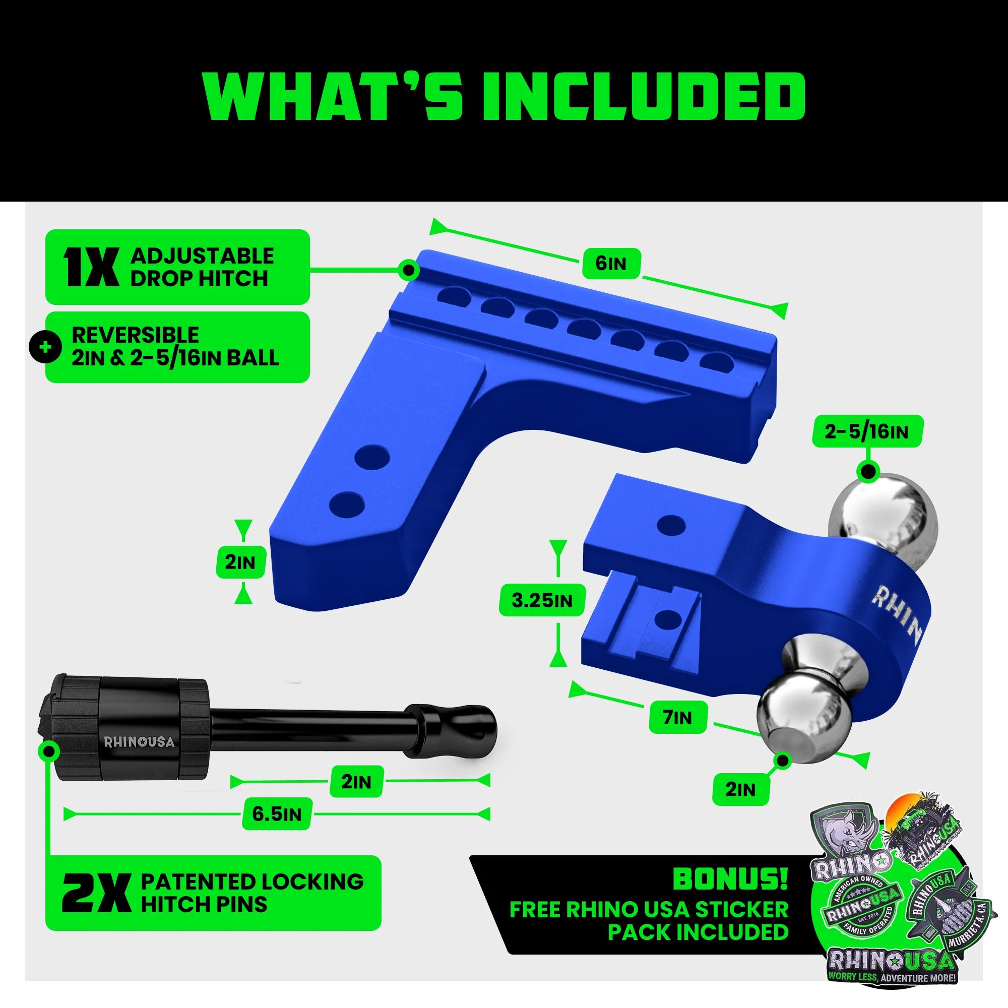 Adjustable Drop Hitch for 2-Inch Receivers