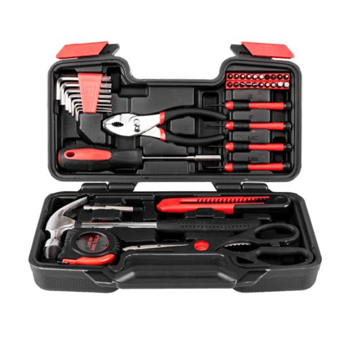39PCS Hand Tool Set Home Measuring Tape Pliers Tool Kit - DriveNova
