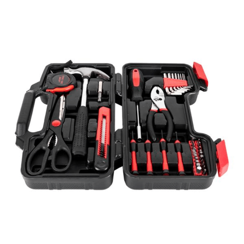 39PCS Hand Tool Set Home Measuring Tape Pliers Tool Kit - DriveNova