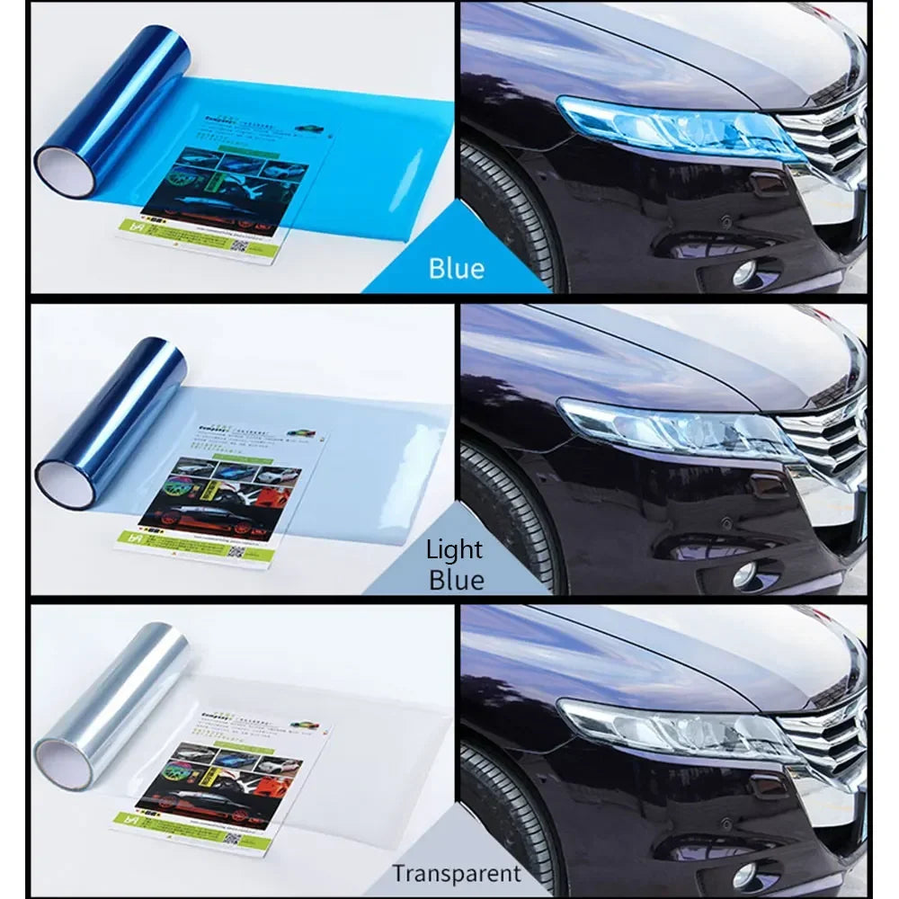 30*60Cm Vinyl Car Wrap Car Tinting Car-Styling Auto Tint Headlight Taillight Fog Light Vinyl Smoke Film Plastic Film Headlights - DriveNova