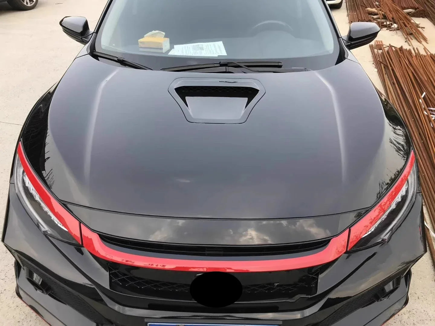 Body Kit Front Rear Bumper Grill Mask for Honda Civic 10Th Convert TYPER Style Side Skirt Engine Hood Tail Throat Fender Light - DriveNova