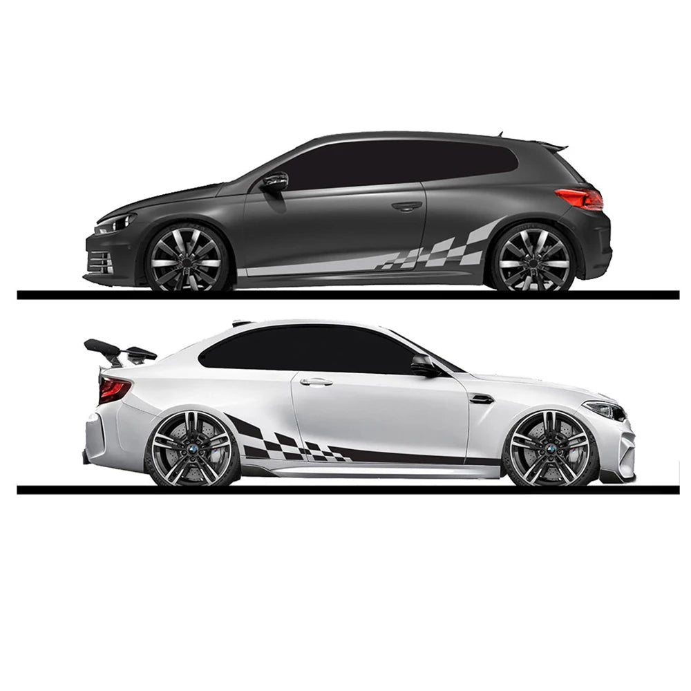 2Pcs/Lot 220X25Cm Car DIY Both Sides Stickers Race Stripes Camouflage Automobiles Products Car Wrap Vinyl Film Car Accessories - DriveNova