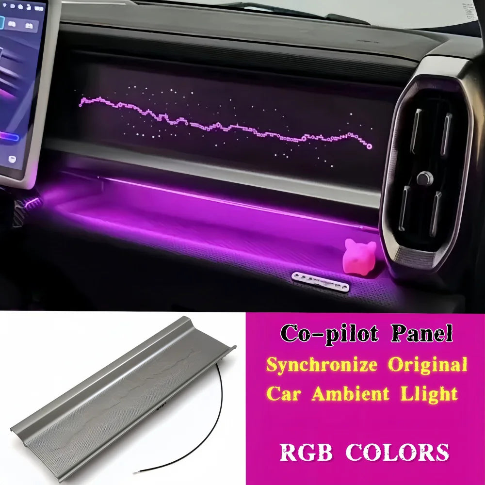 For Chery Jetour Traveller T2 2023 2024 Car Co-Pilot Starry Sky Light Panel Special Ambient Light 64 Color Tuning Accessories - DriveNova