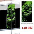 Hulk Anime Car Stickers Auto B-Pillar Car Center Column Decoration Cover Scratches Waterproof Vinyl Decals Cars Accessories - DriveNova