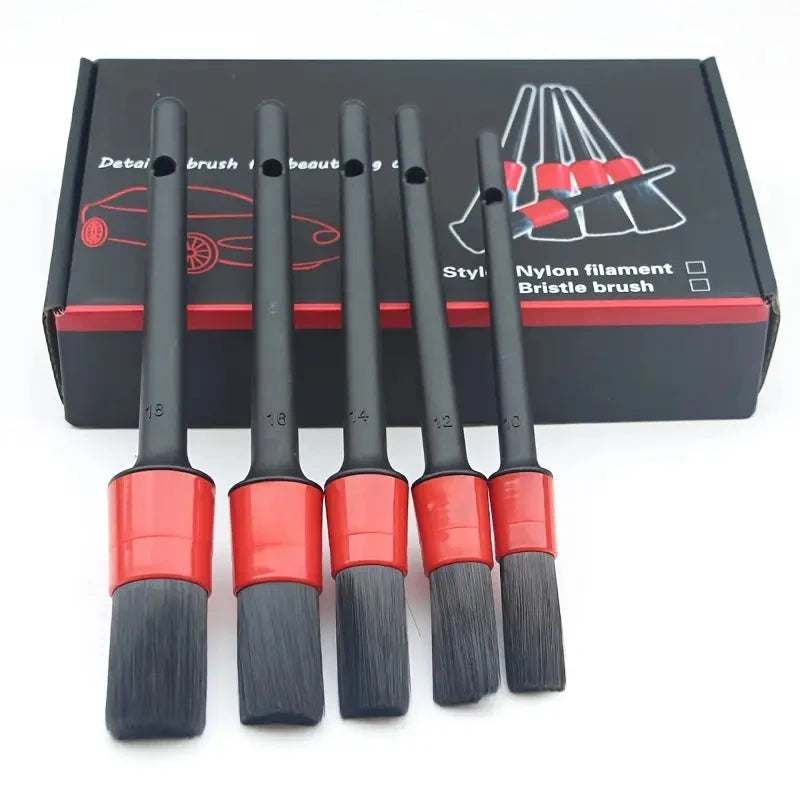 Professional Car Detailing Brush Set for Comprehensive Vehicle Cleaning and Maintenance
