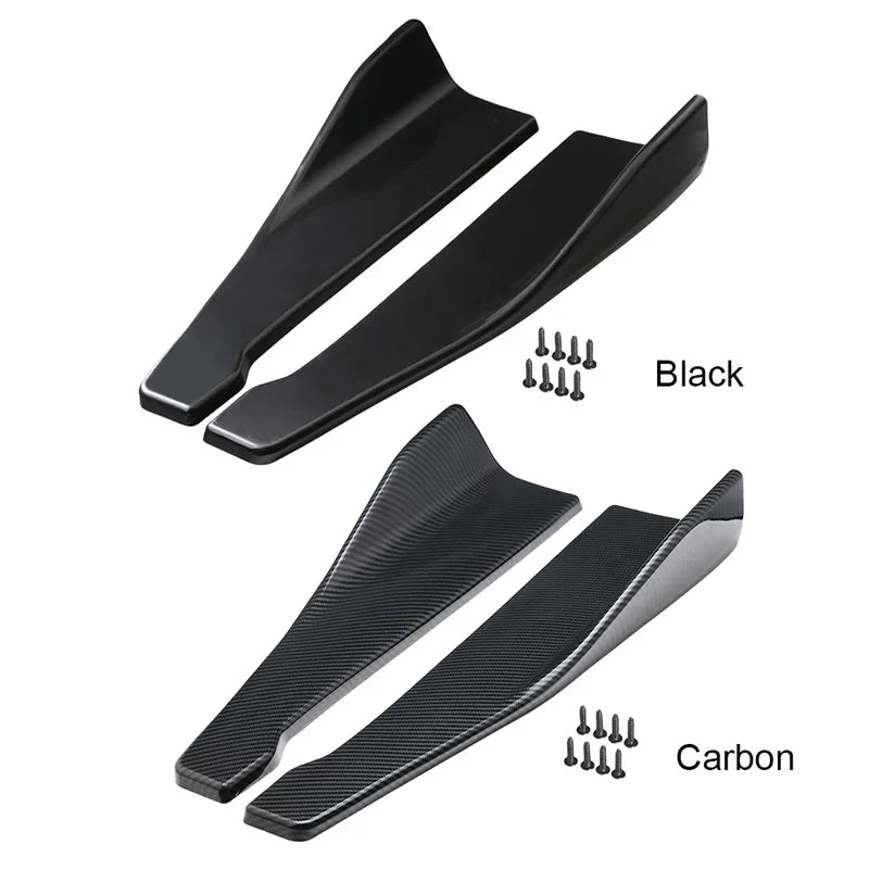 2PCS Car Spoiler Lateral Bumper Rear Side Skirt Lip Rocker Wings for Mitsubishi Lancer 6 7 8 9 10 Evolution EVO X Ix WRC - DriveNova