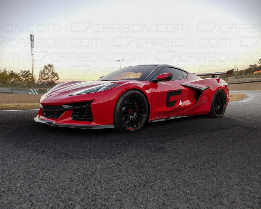Rear Spoiler | Corvette C8 Z06/E-Ray/Zr1 (2023-2025) | ZR1 Style Chassis-Mount Carbon Fiber - DriveNova