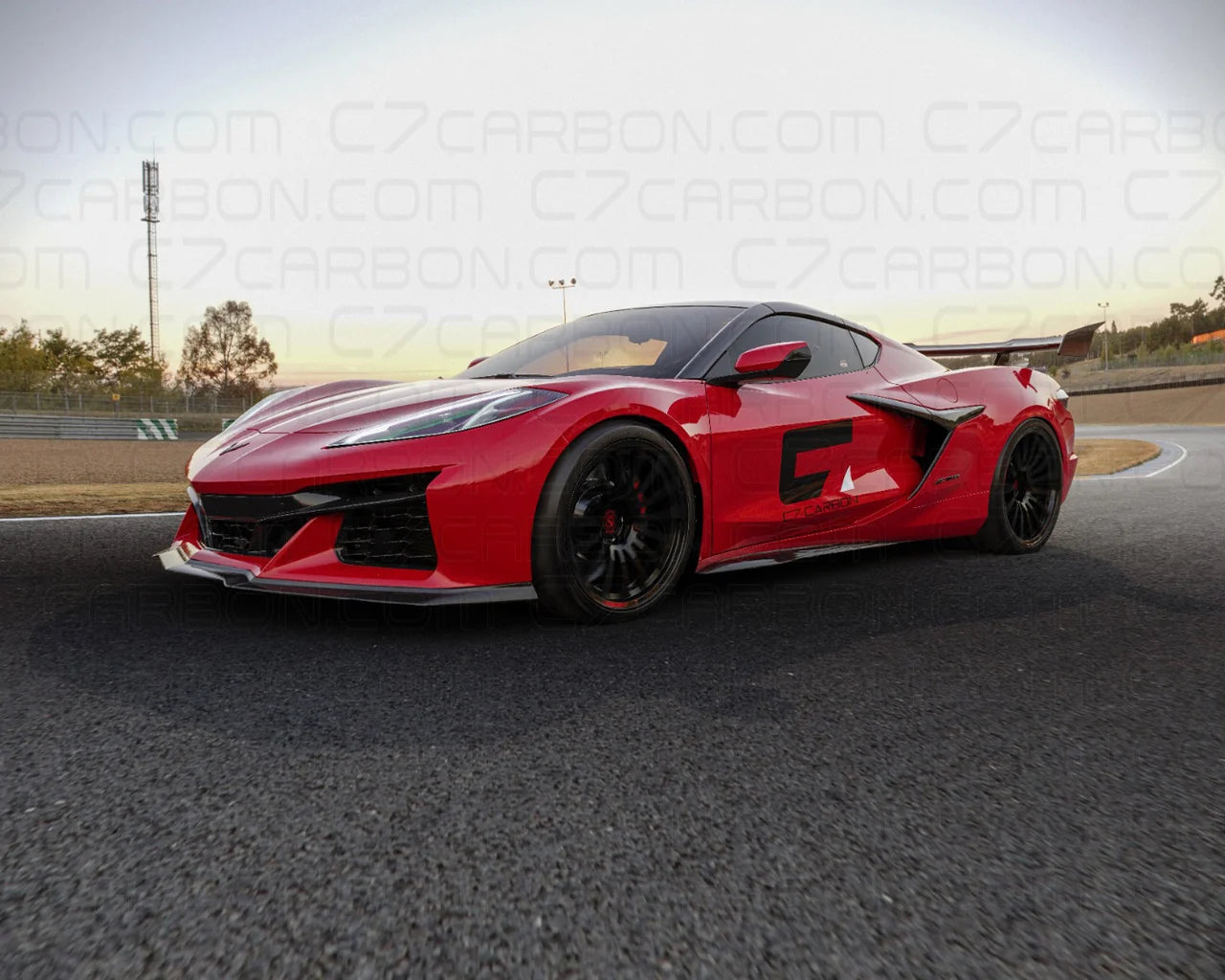 Rear Spoiler | Corvette C8 Z06/E-Ray/Zr1 (2023-2025) | ZR1 Style Chassis-Mount Carbon Fiber - DriveNova