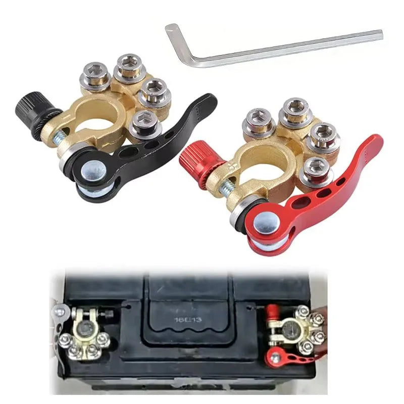 12V/24V Car Battery Terminal Quick Disconnect Wiring Harness Connector - Cut-Off Cable Accessories