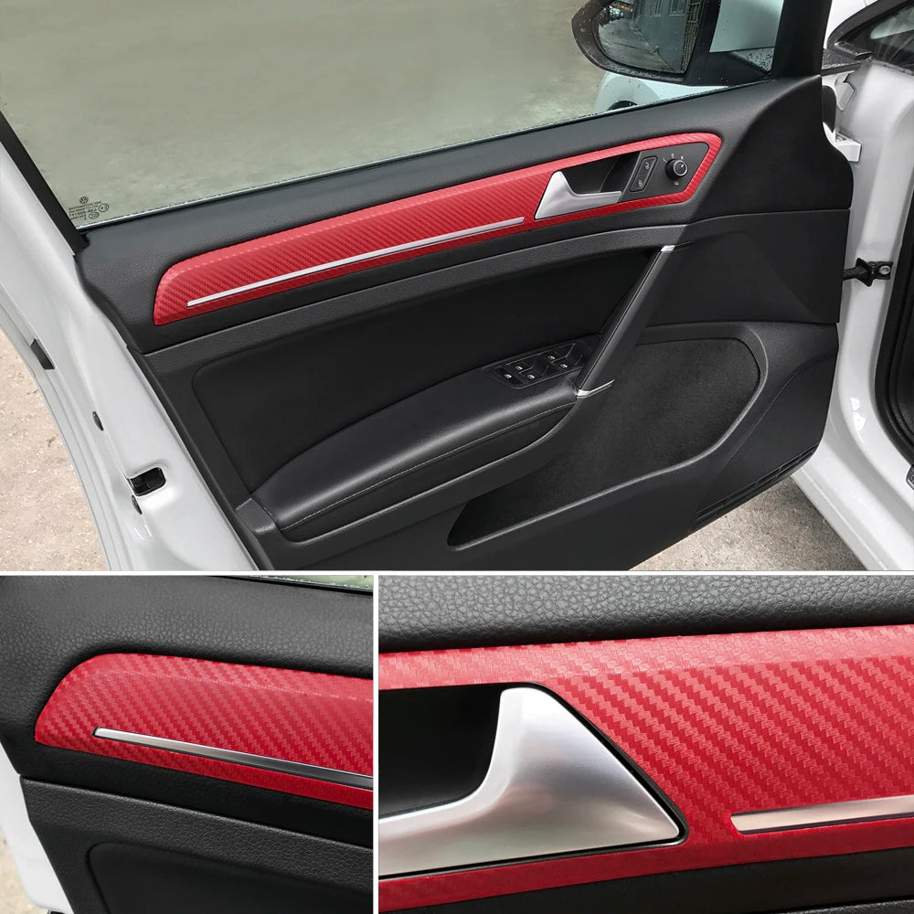 50Cm Wide 3D Carbon Fiber Vinyl Film 3M Car Stickers Waterproof DIY Auto Vehicle Motorcycle Car Styling Wrap Roll Accessories - DriveNova