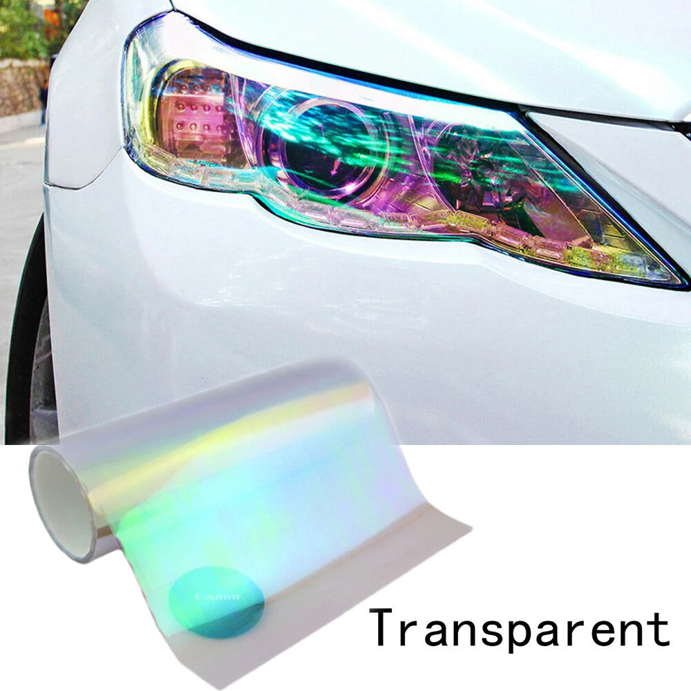120x30cm Transparent Vinyl Wrap Film for Car Headlight and Taillight Tinting - PVC Accessory