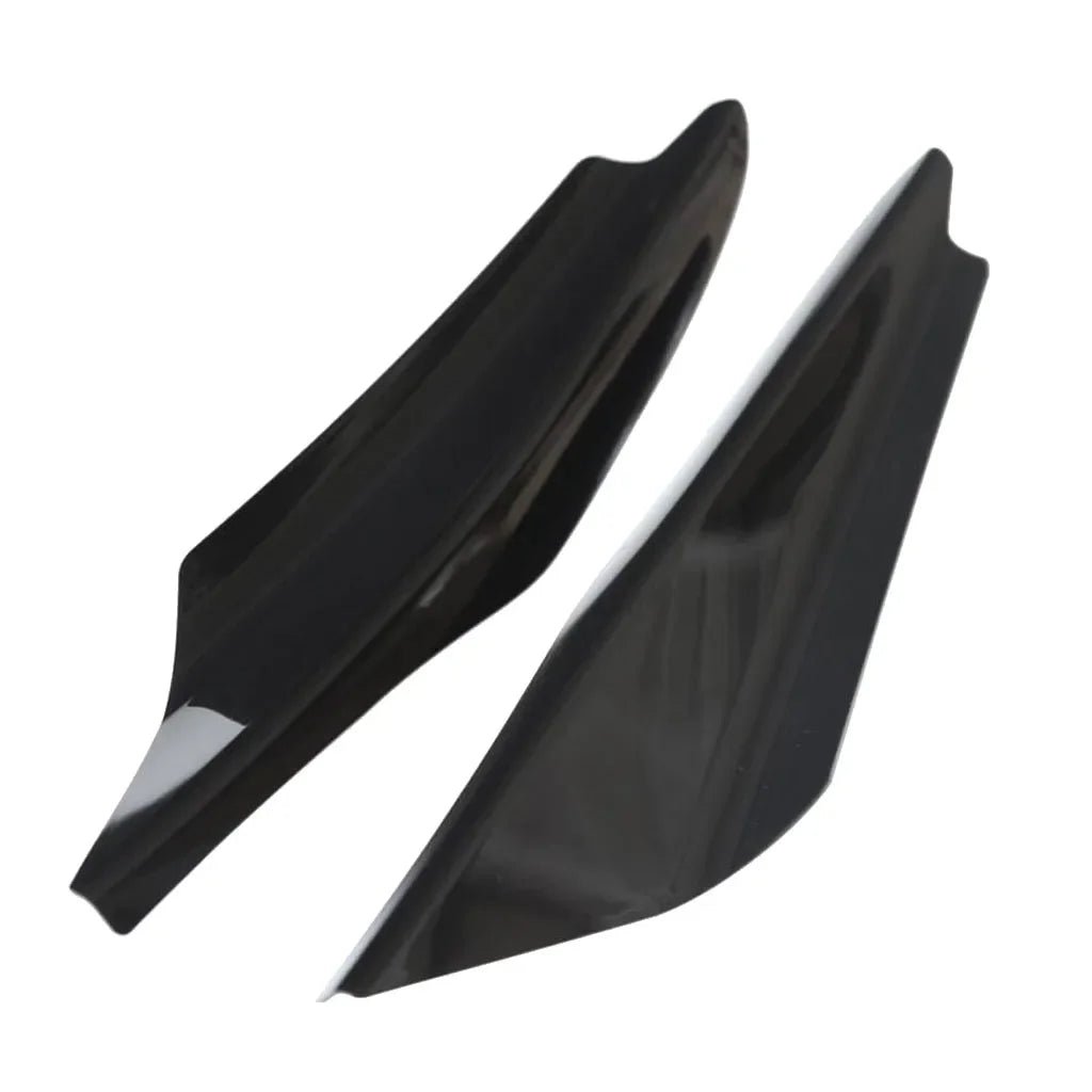 4Pcs Carbon Fiber Auto Front Bumper Body Lip Canards Splitter Trim Kits Universal Car Front Bumpers Spoilers Set Scratch Strip - DriveNova