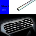 10-Piece 20cm U-Shaped Decorative Trim Strips for Car Air Conditioner Outlets and Door Edge Protection