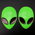 2Pcs Alien Head Auto Heck Emblem Badge Sticker Decal Car Fender Auto 3D for All Car Bike Motobike - DriveNova